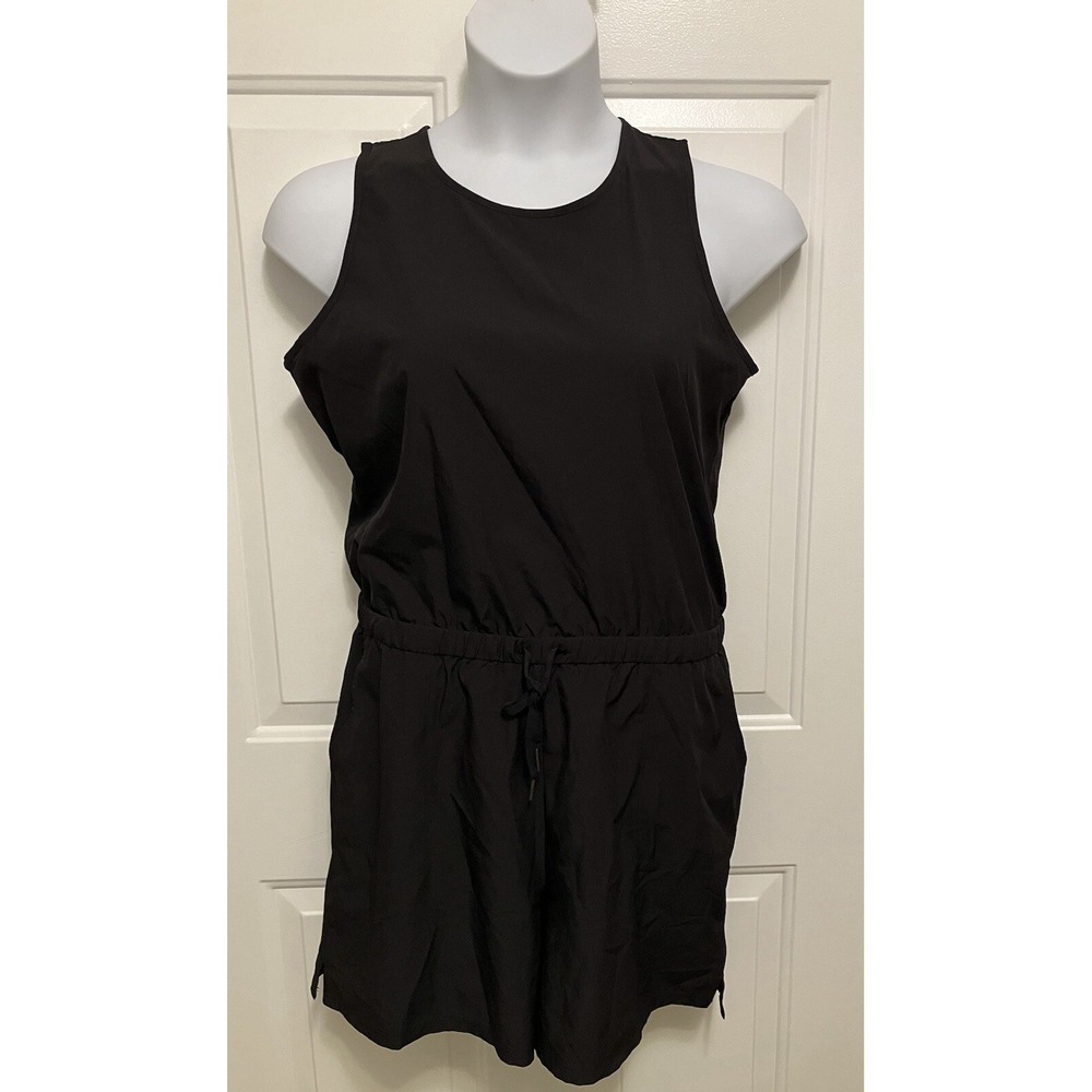Kyodan Outdoor Women's Summit Shirt Romper Shorts Black Size Large